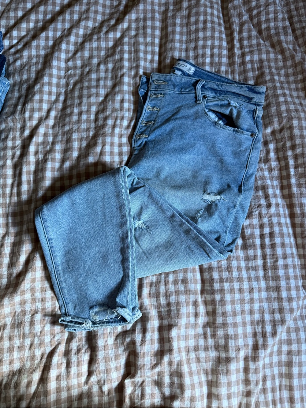 Abercrombie & Fitch Light Blue Straight Leg Jeans